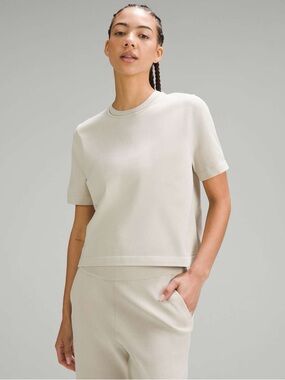 Lululemon Boxy Knit T-Shirt Bone